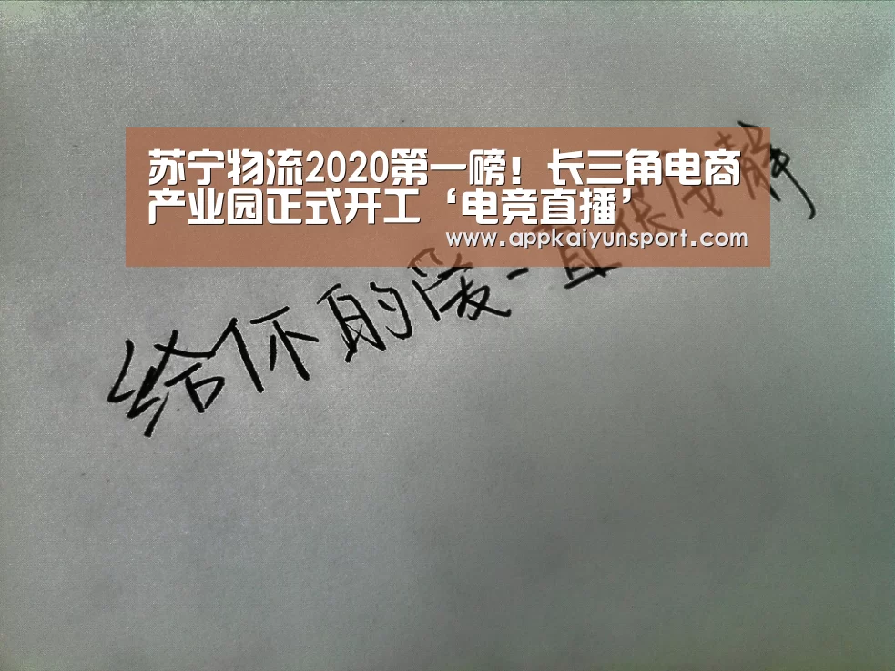 苏宁物流2020第一磅!长三角电商产业园正式开工‘电竞直播’(图3) 电竞直播